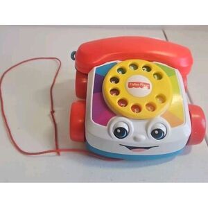 Telephone Rolling Rotary‎ Phone Sound Eyes Move PULL ALONG TOY 2015 Fisher-Price
